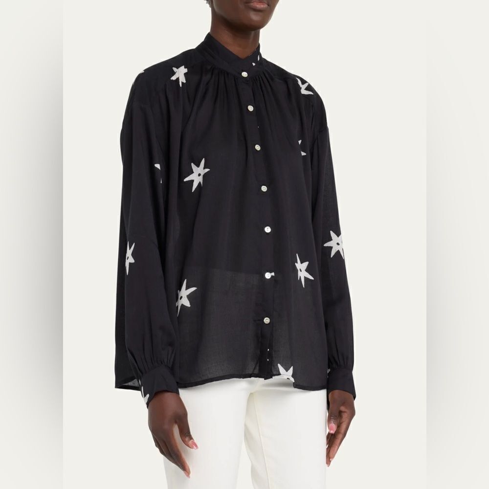 NWT Alix of Bohemia Kiki Blouse in Night‎ Star sz XS $380 - Picture 2 of 4